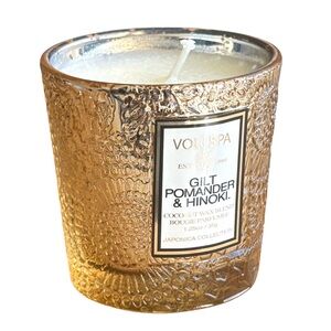 3/$40 Voluspa Gilt Pomander & Hinoki Candle